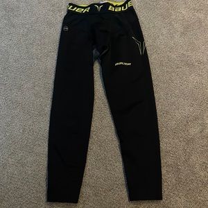 bauer compression fit pants size large youth